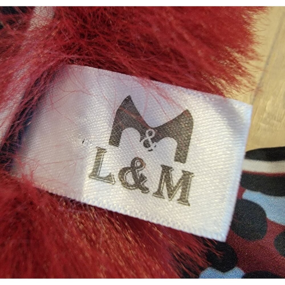 L&M Faux Fur Neck Warmer And‎ Animal Print Scarf - Picture 3 of 6